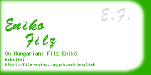 eniko filz business card